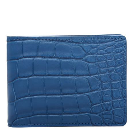 LOUIS VUITTON Crocodile Multiple Wallet Iceberg.